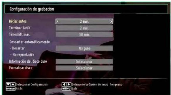 SABA L32PV412 - Configuración de la Grabación - 1