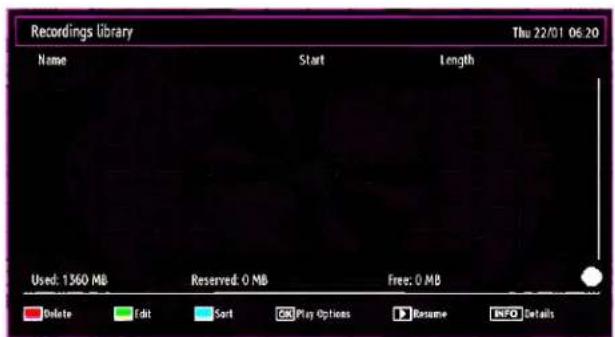 SABA L32PV412 - Recordings Library - 1