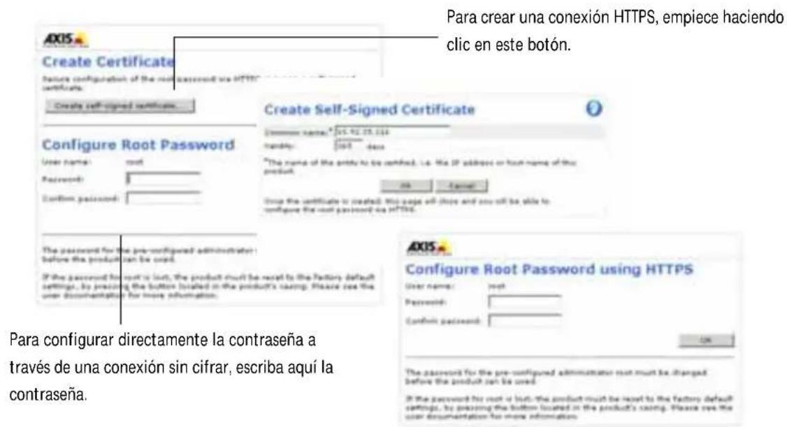AXIS P3346VE - Configuración de la contrasea - 1