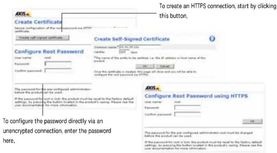 AXIS P3346VE - Set the password - 1