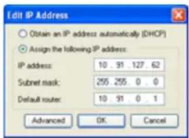 AXIS P3346VE - Assign an IP address in a single device - 1