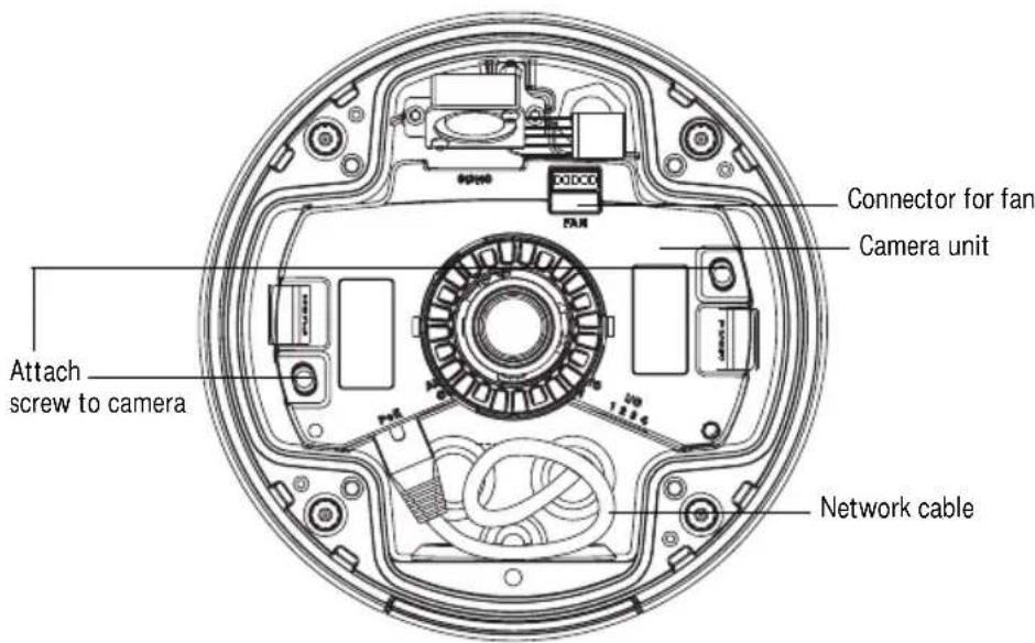 AXIS P3346VE - Install the camera unit - 1