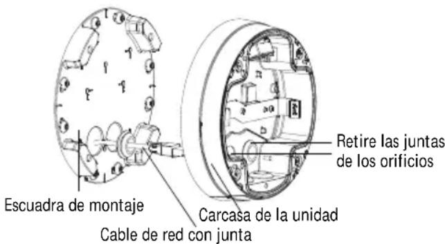 AXIS P3346VE - Extension de los cables a工程技术 de la pared - 1