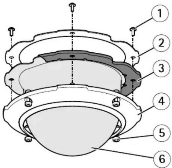 AXIS Q6054 50HZ - Couvercledôme - 1