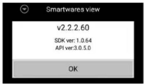 SMARTWARES C995IP - Informations à propos de la version APP/API - 2