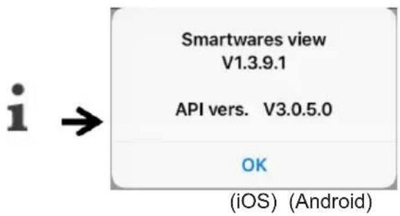 SMARTWARES C995IP - Informations à propos de la version APP/API - 1