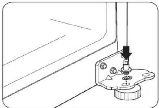 LG LTCS24223D - INVERTIR Y VOLVER A PONER LA PUERTA DEL REFRIGERADOR - 5