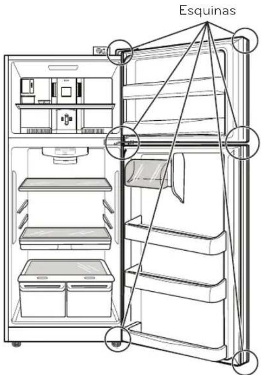 LG LTCS24223D - INVERTIR Y VOLVER A PONER LA PUERTA DEL REFRIGERADOR - 19