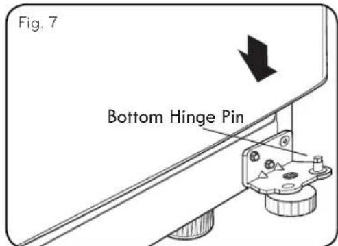 LG LTCS24223D - Replacing Refrigerator Door - 1