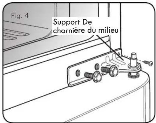 LG LTCS24223D - Retrait de la porte du réfrigerateur - 1
