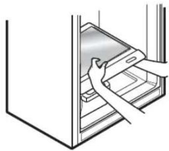 LG LTCS24223S - Para SACAR el cristal del compartmentido de verduras: - 1