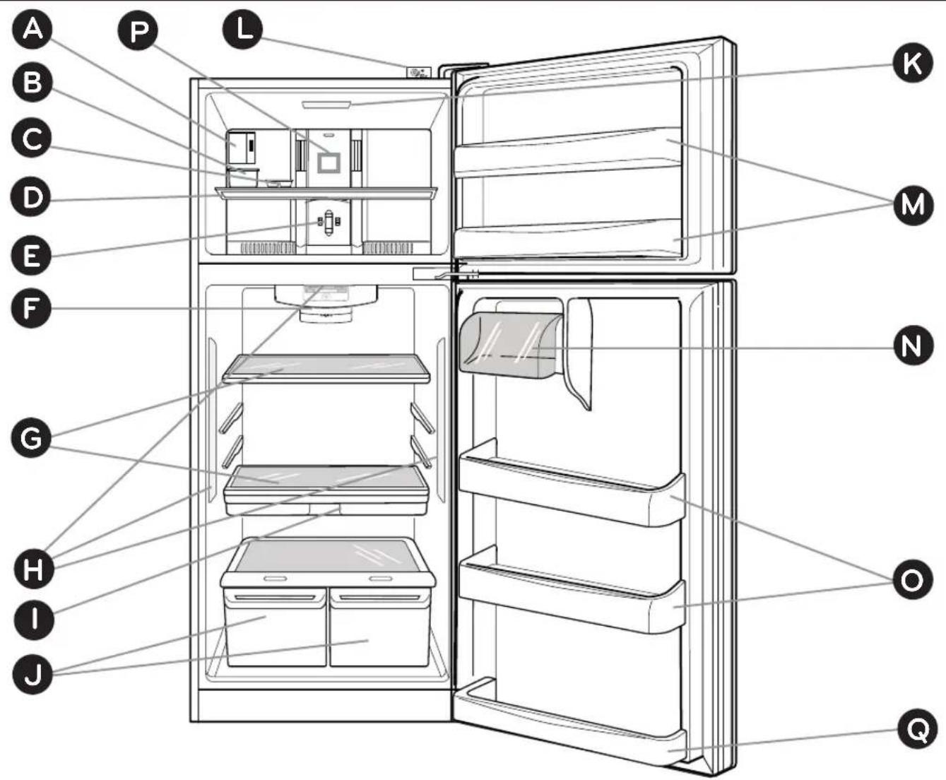 LG LTCS24223S - PIECES ET CARACTERISTIQUES - 1