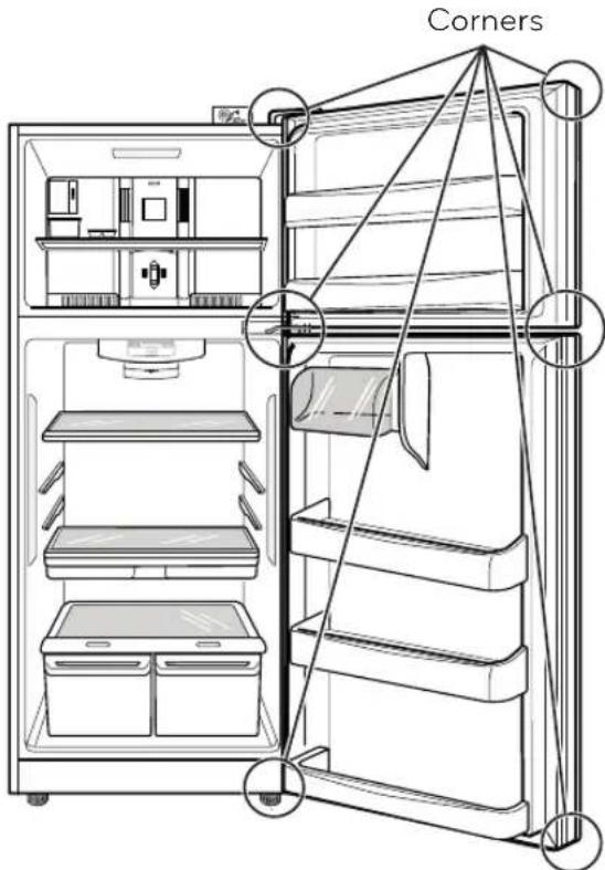 LG LTCS24223S - REATTACHING THE DOORS - 5