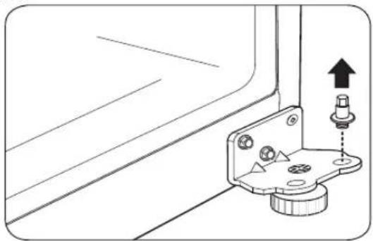 LG LTCS24223S - Reversing and Reinstalling Refrigerator Door - 4