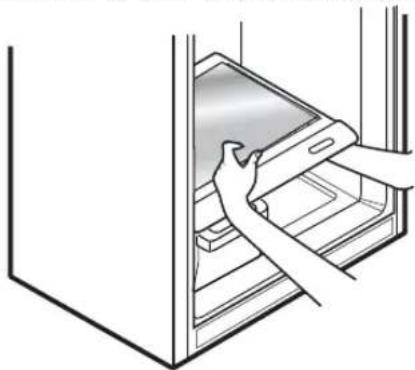 LG LTCS24223S - Pour retirer le bac en verre: - 1