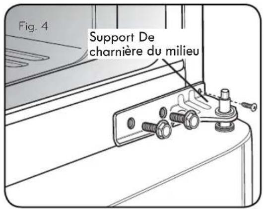 LG LTCS24223S - Retrait de la porte du réfrigérateur - 1