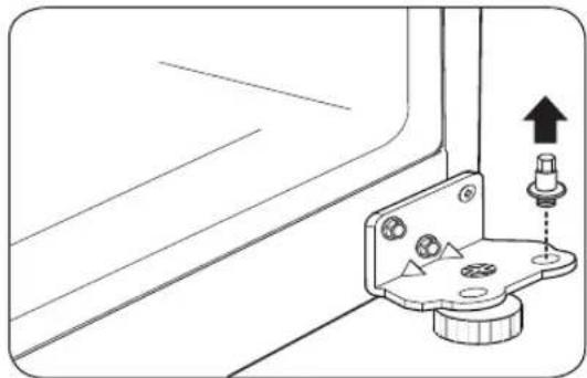 LG LTCS24223S - Inversement et reinstallation de la portede réfrigérateur - 4