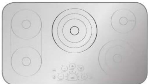 LG LSCE305ST - Para activar la zona de cocccion triple - 4