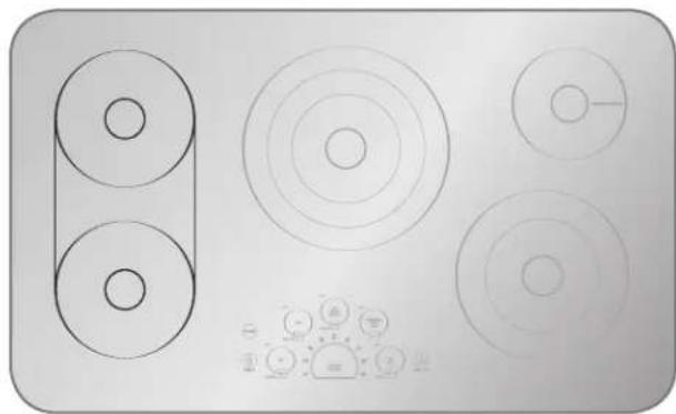 LG LSCE305ST - BRIDGE COOKING ZONES (LSCE365ST only) - 1