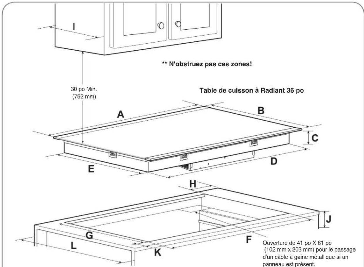 LG LSCE305ST - PREPARATION DE L'EMPLACEMENT D'INSTALLATION - 1