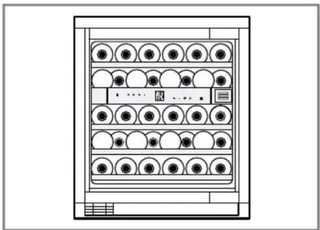 GAGGENAU RW404761 - Arranging the maximum number of standard bottles - 2