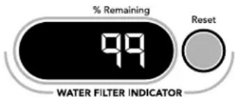 KITCHENAID KBBR306ESS - Indicador del filtro de agua (en algunos modelos) - 1
