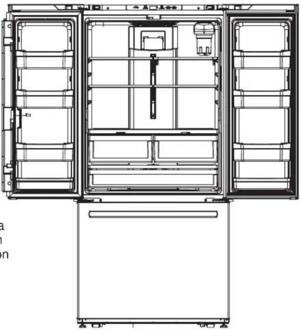 GE GNE25JGKBB - Ensamble sugerido del refrigerador. - 3
