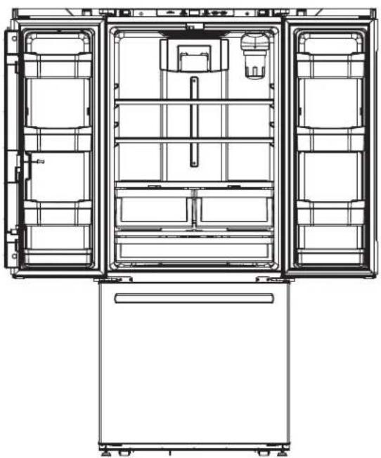 GE GNE25JGKBB - Refrigerator suggested assembly. - 1