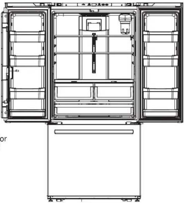 GE GNE25JGKBB - Refrigerator suggested assembly. - 3