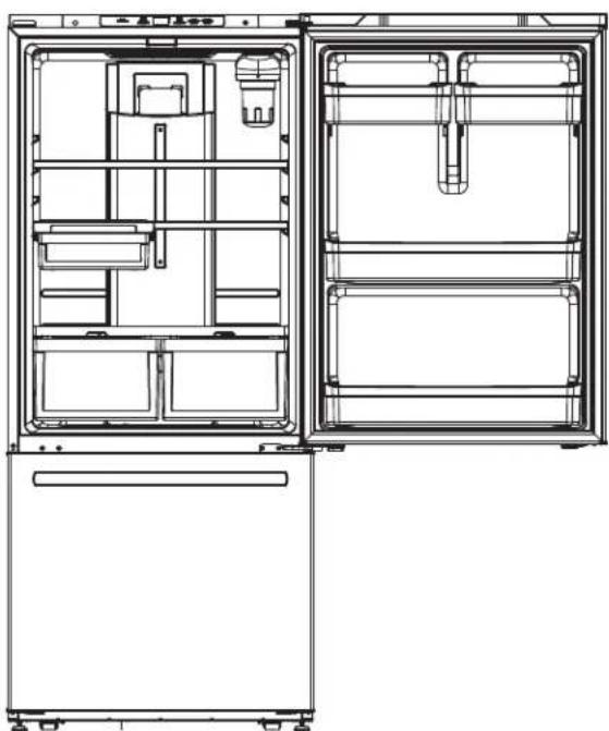 GE GNE25JGKBB - Refrigerator suggested assembly. - 4