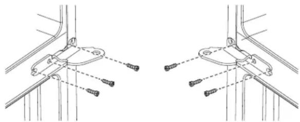 GE GNE25JGKBB - REINSTALLING CENTER HINGE BRACKETS AND HINGES - 1