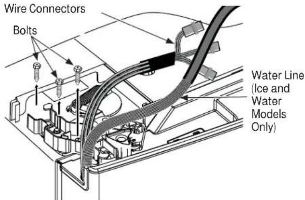 Wire Connectors Bolts Water Line (Ice and Water Models Only)