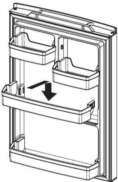 GE GNE25JGKBB - Non-Adjustable Gallon Door Bins (on some models) - 2