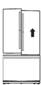 GE GNE25JGKBB - LEVEL THE REFRIGERATOR DOORS (on some models) - 2