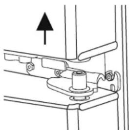 GE GNE25JGKBB - ENLEVER LES PORTES DU RÉFRIGÉRATEUR - 2