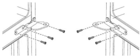GE GNE25JGKBB - RÉINSTALLATION DES SUPPORTS DE CHARNIÈRE ET DES CHARNIÈRES CENTRAUX - 1