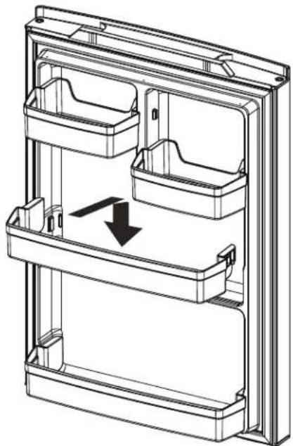 GE GNE25JGKBB - Anaqueles de Puertas de un Galón No Ajustables (en algunos modelos) - 1