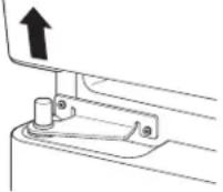 GE GNE25JGKBB - REMOVING RIGHT DOOR - 2