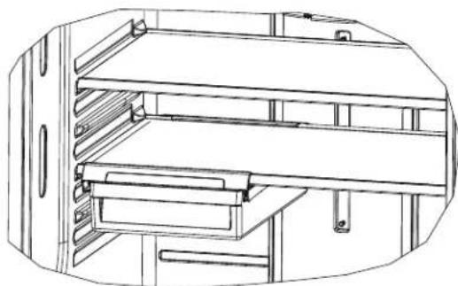 GE GNE25JGKBB - Cajón de Refrigerios Flotante (en algunos modelos) - 1