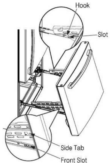 Hook Slot Side Tab Front Slot