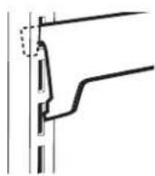 GE GNE25JGKBB - To replace the shelves: - 1