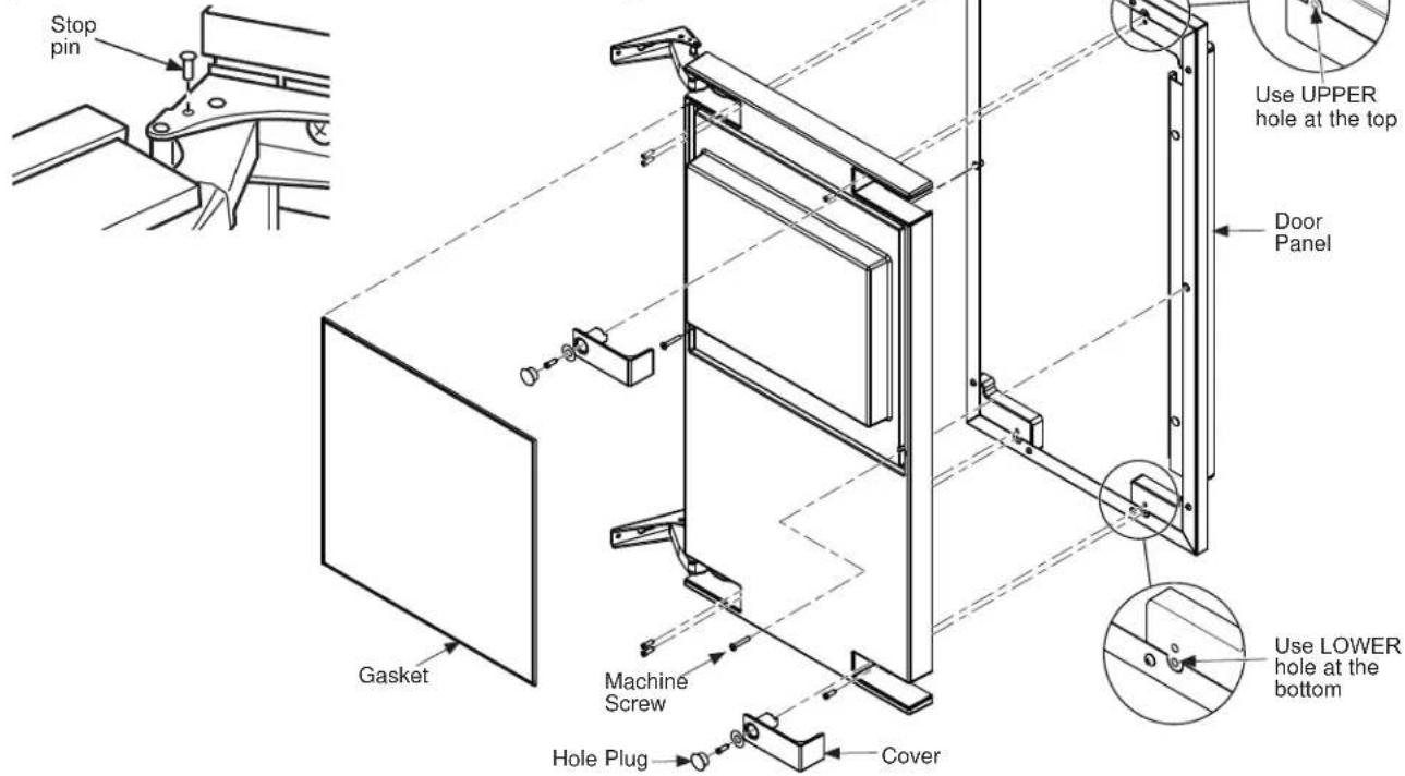 GE UNC15NJII - Attaching the Door Panel - 1