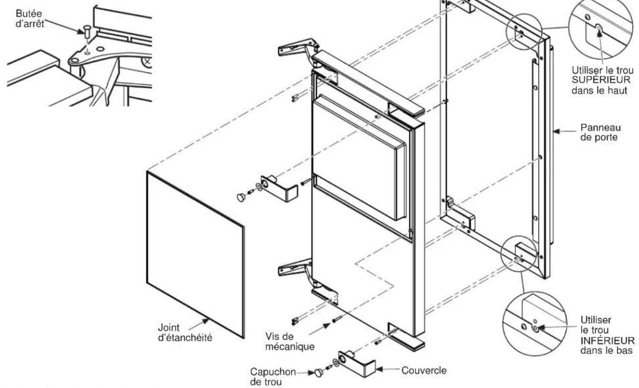 GE UNC15NJII - Fixation du panneau de porte - 2