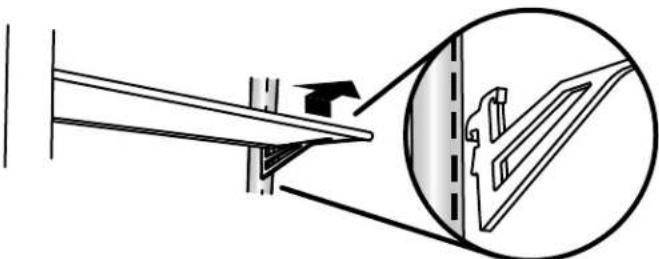 JENN-AIR JF36NXFXDE - To remove and replace the shelf/frame: - 1
