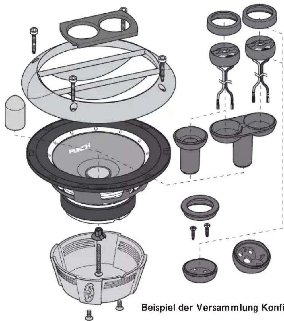 Rockford Fosgate Punch P152S - Diesen Abschnitt beim Einbau von Systemen,Mittbüssen oder Dreiwegsystemen befolgen - 2