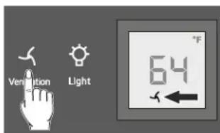 LIEBHERR RU 510 - Ventilation Button - 1
