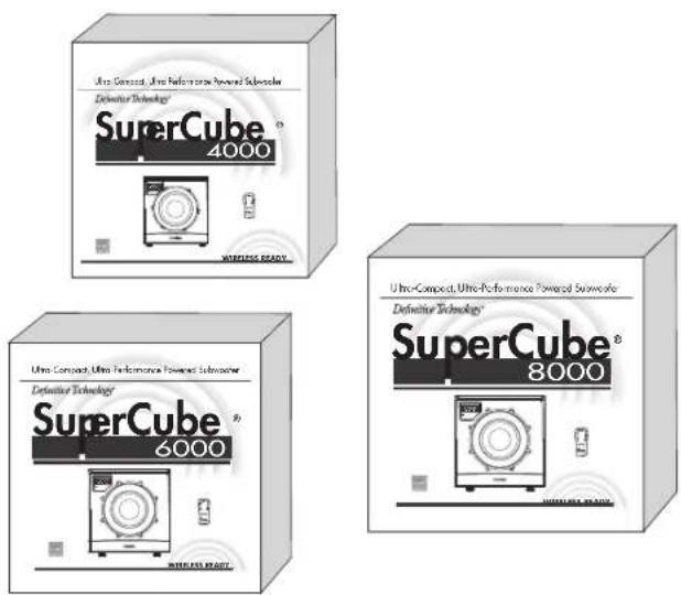 DEFINITIVE TECHNOLOGY SuperCube SC 8000 - Unpacking Your Subwoofer Desembalaje del subwoofer Déballage du caisson de basse - 1