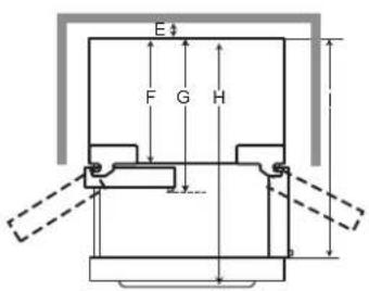 LG LRMVC2306S - Dimensions et dégagements - 2