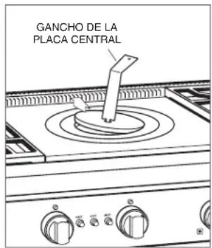 WOLF GR366LP - Preparación de la encimera francesa: - 2