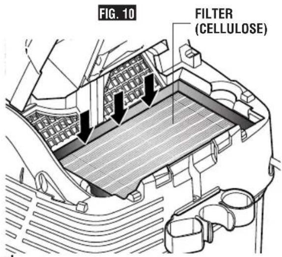 BOSCH VAC090S - REMOVING AND REPLACING FILTER - 1